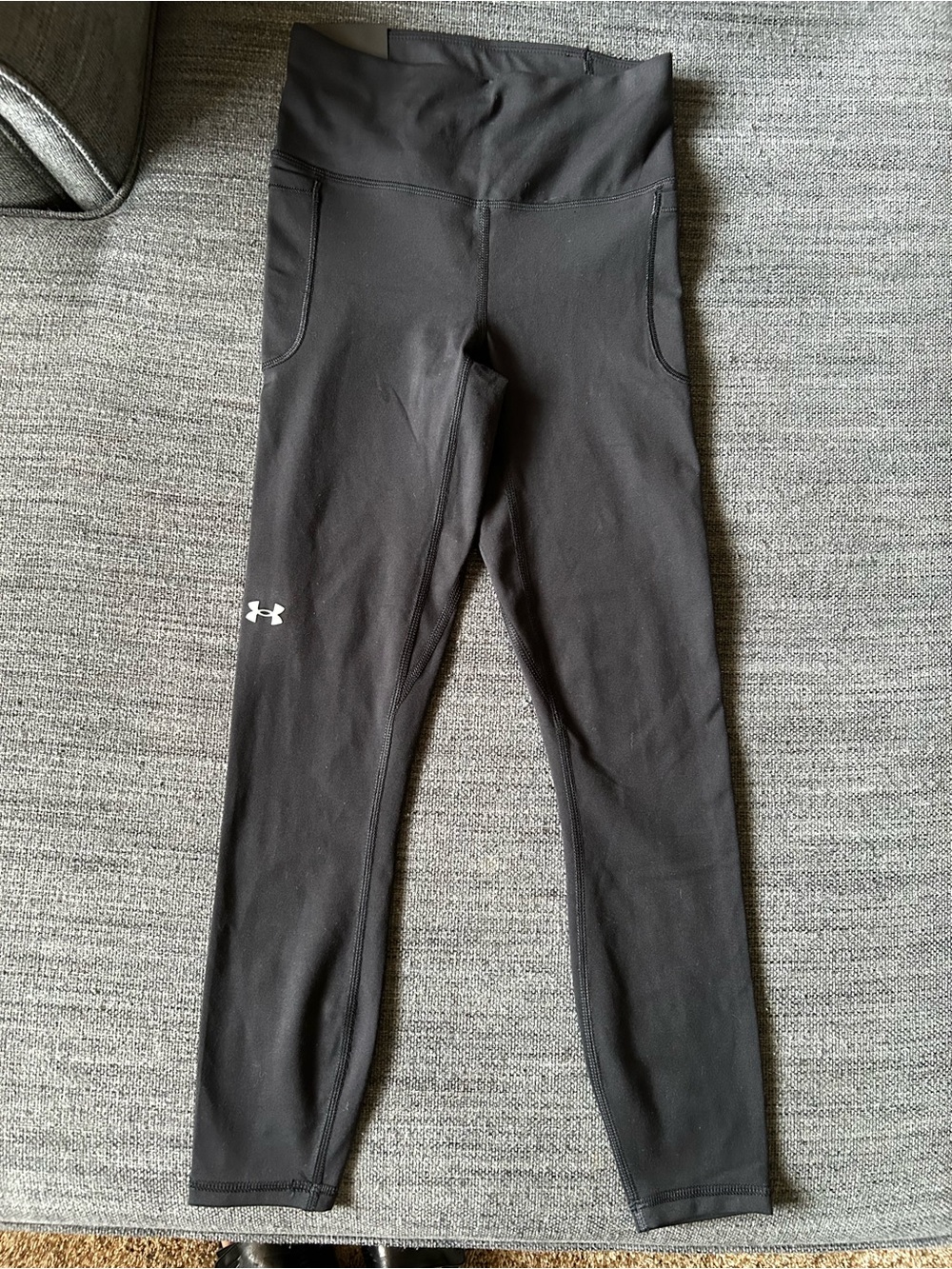 Under Armour Black Performance Leggings with Logo, Size S, NWT